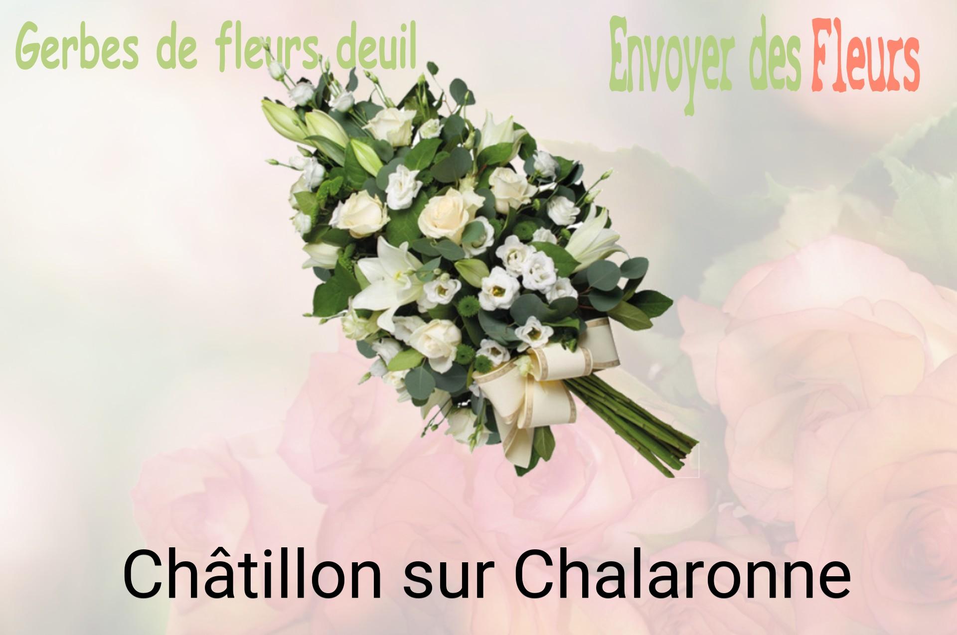 Gerbe de fleurs de deuil livrée à Châtillon-sur-Chalaronne